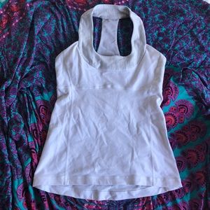 lululemon athletica White Racerback Tank Top